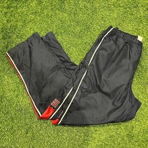 Vintage Y2K Adidas Navy and Red Trackpants